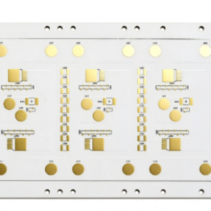 White Solder Mask Aluminum PCB, Gold-Plated Contact Pads